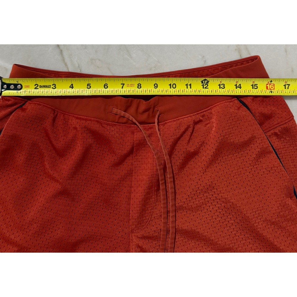 Lululemon Double Layered Mesh Shorts Men's Large Orange 7 Inch Inseam LM7BSES - Picture 6 of 9